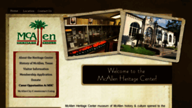What Mcallenheritagecenter.com website looked like in 2016 (7 years ago)