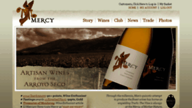 What Mercywines.com website looked like in 2016 (7 years ago)