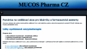 What Mucos.cz website looked like in 2016 (7 years ago)