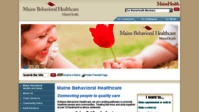 What Mainebehavioralhealthcare.org website looked like in 2016 (7 years ago)