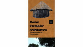 What Malawiarchitecture.com website looked like in 2016 (7 years ago)