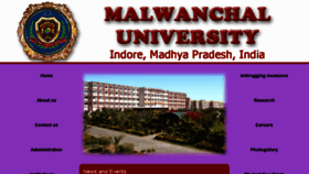 What Malwanchaluniversity.com website looked like in 2016 (7 years ago)