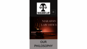 What Marabsinlaw.com website looked like in 2016 (7 years ago)