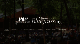 What Minnesotabluegrass.org website looked like in 2016 (7 years ago)