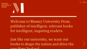 What Masseypress.ac.nz website looked like in 2016 (7 years ago)