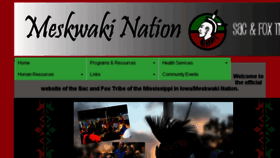 What Meskwaki.org website looked like in 2016 (7 years ago)