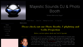 What Majesticsounddj.com website looked like in 2016 (7 years ago)