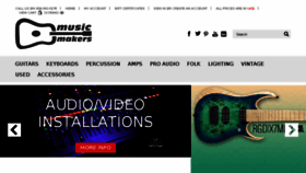 What Musicmakersweb.com website looked like in 2016 (7 years ago)
