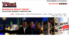 What Mckissackrealty.com website looked like in 2016 (7 years ago)