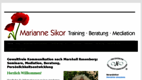 What Marianne-sikor.de website looked like in 2016 (7 years ago)