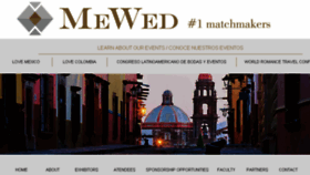 What Mewedevents.com website looked like in 2016 (7 years ago)