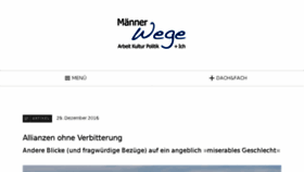 What Maennerwege.de website looked like in 2016 (7 years ago)
