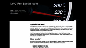 What Mpgforspeed.com website looked like in 2016 (7 years ago)