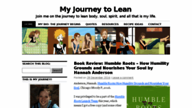 What Myjourneytolean.com website looked like in 2016 (7 years ago)