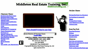 What Middletontraining.com website looked like in 2016 (7 years ago)