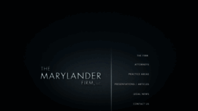 What Marylanderlaw.com website looked like in 2016 (7 years ago)