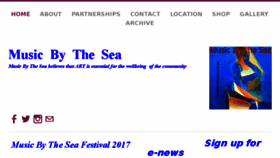 What Musicbythesea.com.au website looked like in 2016 (7 years ago)
