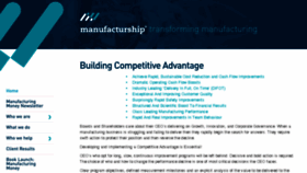What Manufacturship.com website looked like in 2016 (7 years ago)