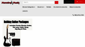 What Manningmusic.net website looked like in 2016 (8 years ago)