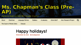What Mschapmansclass.wordpress.com website looked like in 2016 (7 years ago)
