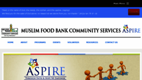 What Muslimfoodbank.com website looked like in 2016 (7 years ago)