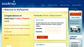 What Mypassinfo.com website looked like in 2016 (7 years ago)