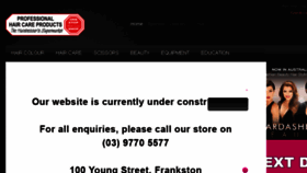 What Myprofessionalhaircare.com.au website looked like in 2017 (7 years ago)
