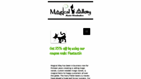 What Magicalalley.com website looked like in 2017 (7 years ago)