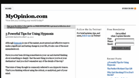 What Myopinion.com website looked like in 2017 (7 years ago)
