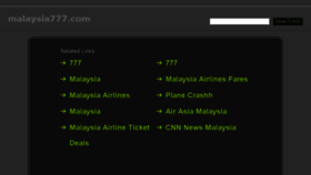 What Malaysia777.com website looked like in 2017 (7 years ago)