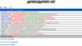 What Mobilemovies.me website looked like in 2017 (7 years ago)