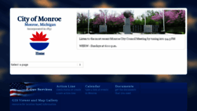 What Monroemi.gov website looked like in 2017 (7 years ago)
