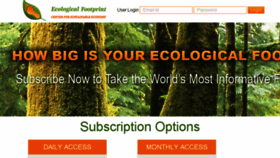 What Myfootprint.org website looked like in 2017 (8 years ago)