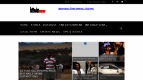 What Mzansinow.co.za website looked like in 2017 (9 years ago)