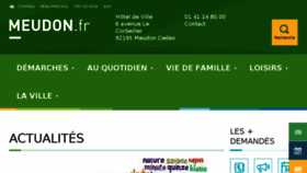 What Meudon.fr website looked like in 2017 (7 years ago)