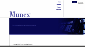 What Munex.com website looked like in 2017 (7 years ago)