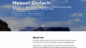 What Manuelgerlach.de website looked like in 2017 (7 years ago)