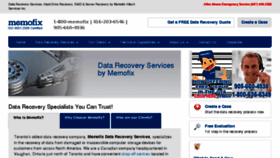 What Memofixdatarecovery.com website looked like in 2017 (7 years ago)