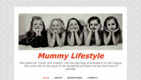 What Mummylifestyle.com website looked like in 2017 (7 years ago)