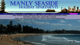 What Manly-seaside.com website looked like in 2017 (7 years ago)