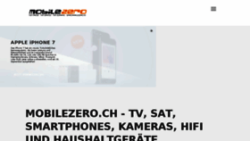 What Mobilezero.ch website looked like in 2017 (7 years ago)