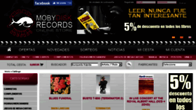 What Mobydiskrecords.es website looked like in 2017 (7 years ago)