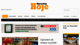 What Maranhaohoje.com.br website looked like in 2017 (7 years ago)