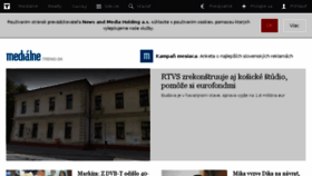 What Medialne.sk website looked like in 2017 (7 years ago)