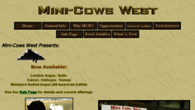 What Minicowswest.com website looked like in 2017 (7 years ago)