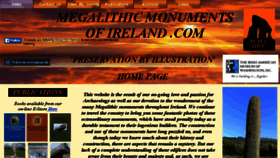 What Megalithicmonumentsofireland.com website looked like in 2017 (7 years ago)