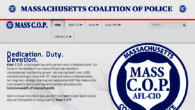 What Masscop.org website looked like in 2017 (7 years ago)