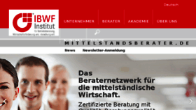 What Mittelstandsberater.de website looked like in 2017 (7 years ago)