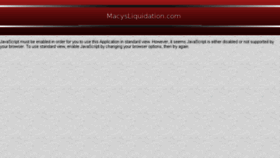 What Macysliquidation.com website looked like in 2017 (7 years ago)