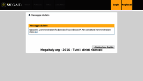 What Megaitaly.org website looked like in 2017 (7 years ago)